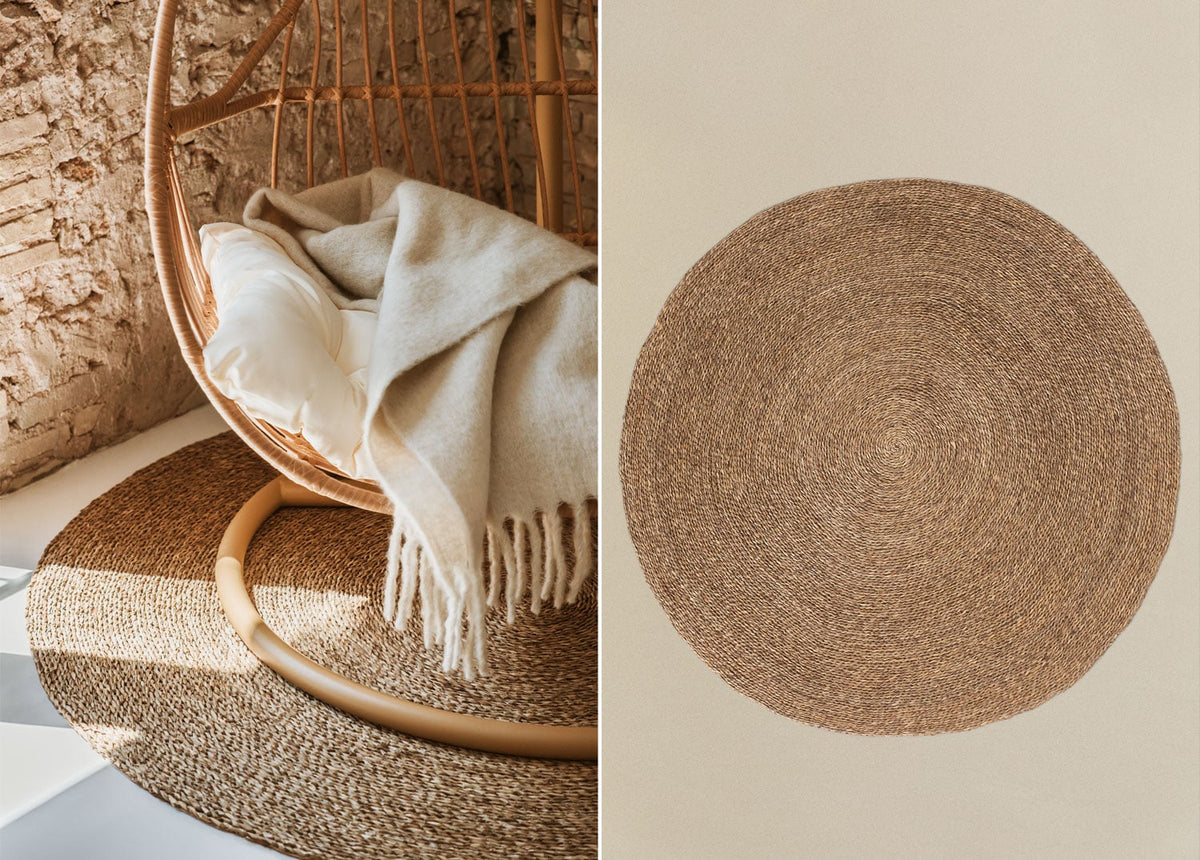 Tapis rond Ø145 cm en jute Drak - 1