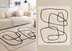 Tapis rectangulaire en coton Edith - 1