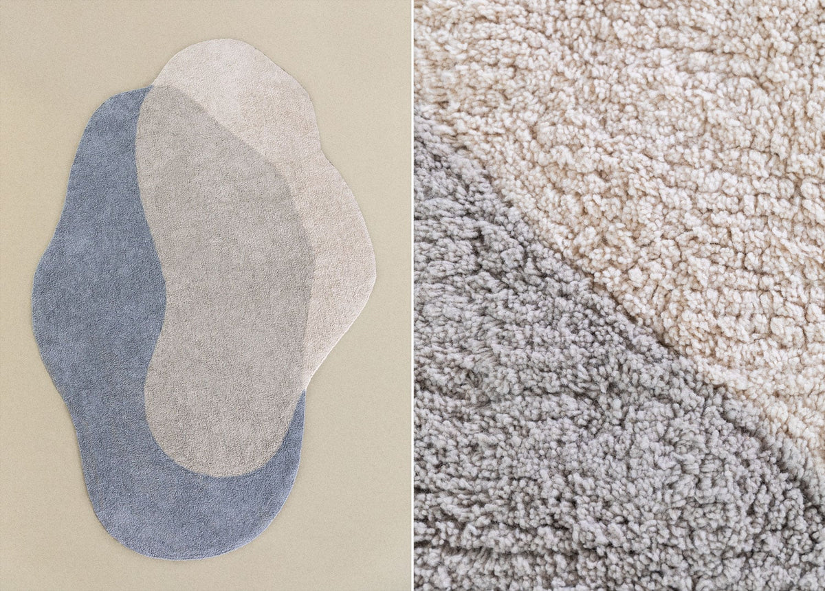 Tapis irrégulier 180x275 cm en coton Idalis - 1