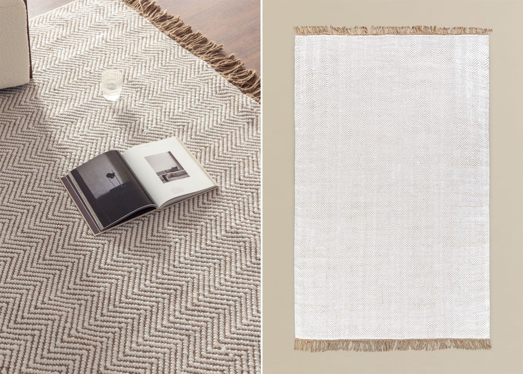Tapis rectangulaire 200x300 cm en polyéthylène et jute Maxandra - 1
