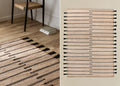 Tapis rectangulaire en jute et tissu Plamena - 1