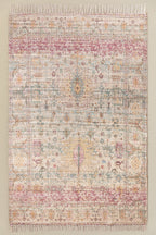 Tapis rectangulaire 170x260 cm en jute et tissu Demir - 1