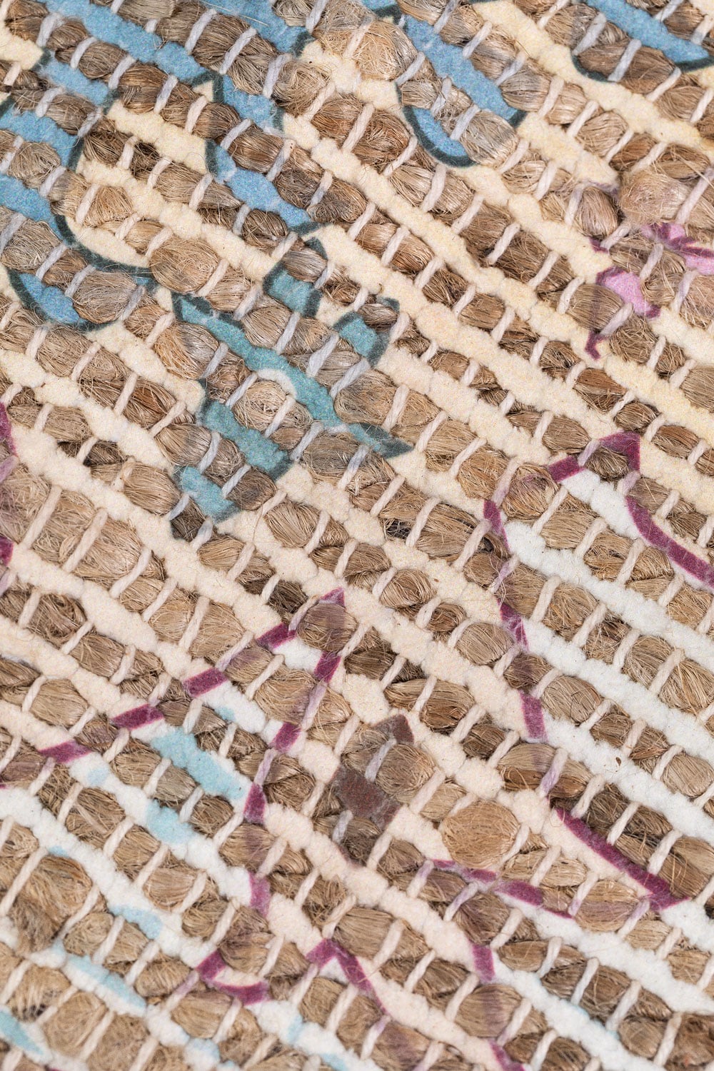 Tapis rectangulaire 170x260 cm en jute et tissu Demir - 2