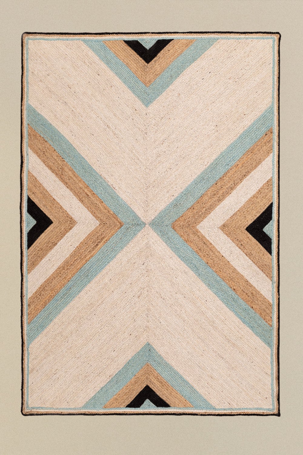 Tapis rectangulaire 160x245 cm en jute Saina - 1
