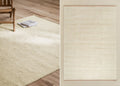 Tapis rectangulaire en polyester et jute Kalina - 1