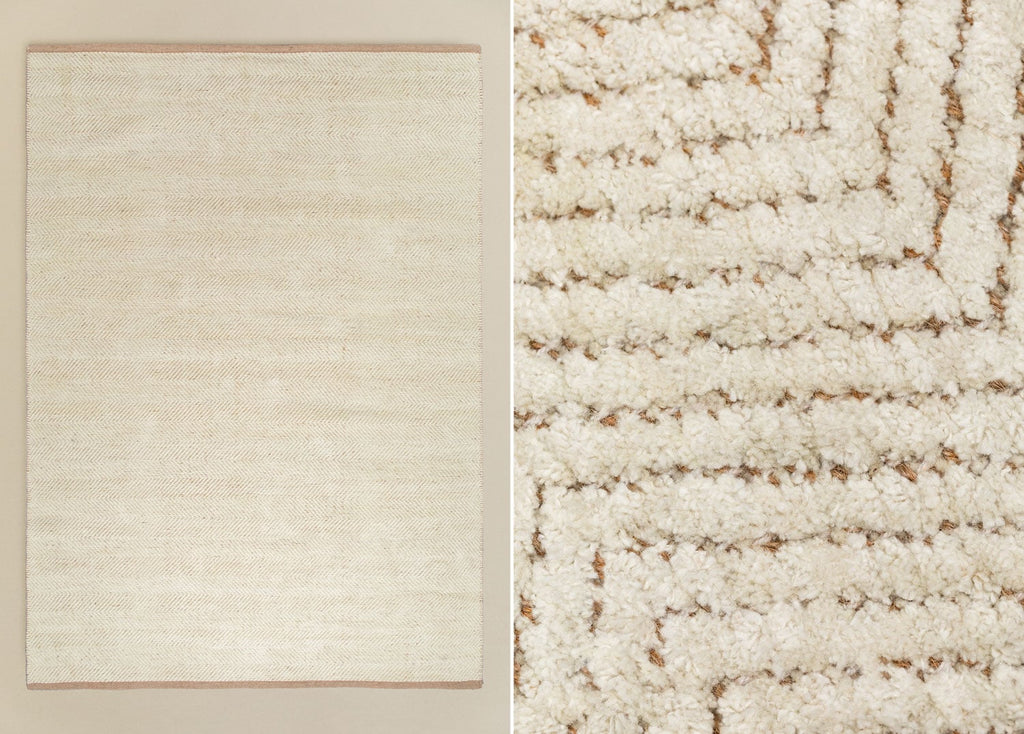 Tapis rectangulaire en polyester et jute Kalina - 2
