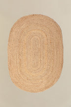 Tapis ovale 100x140 cm en jute Tempo - 1