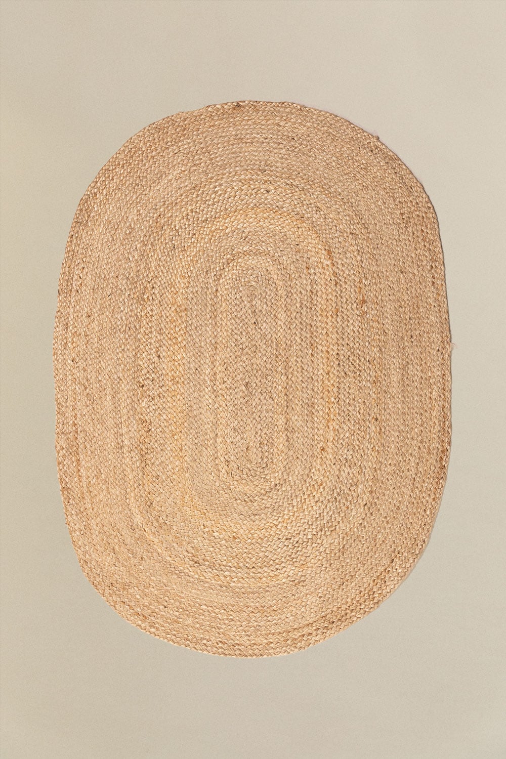 Tapis ovale 100x140 cm en jute Tempo - 1