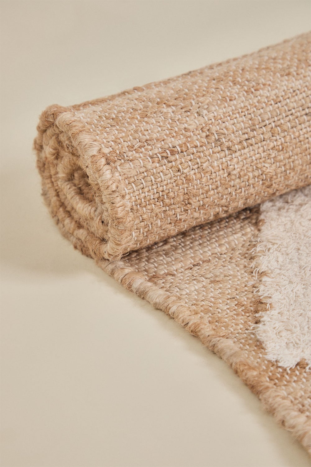 Tapis rectangulaire en jute et coton Braeden - 2