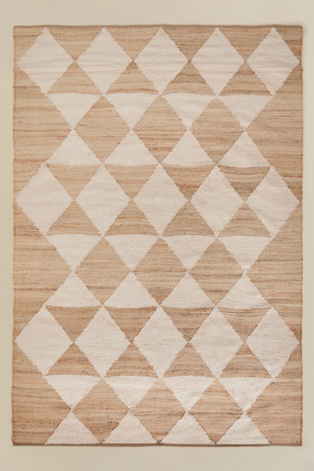 Tapis rectangulaire en jute et coton Braeden - 3