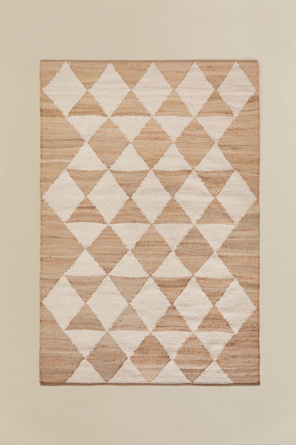 Tapis rectangulaire en jute et coton Braeden - 1