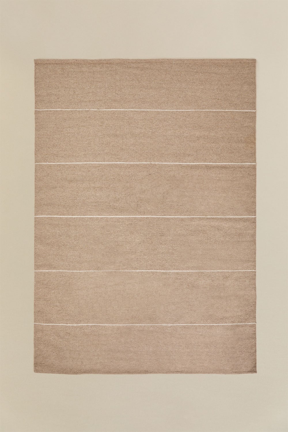 Tapis rectangulaire en laine et coton Iratxe - 1