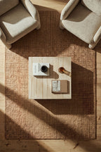 Tapis rectangulaire en laine et jute Wamba - 1