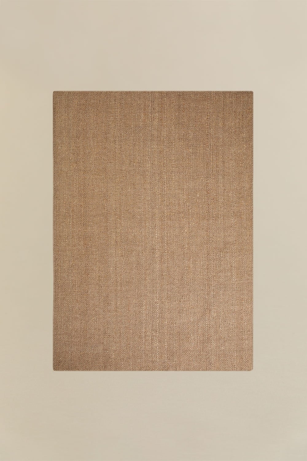 Tapis rectangulaire en laine et jute Wamba - 2