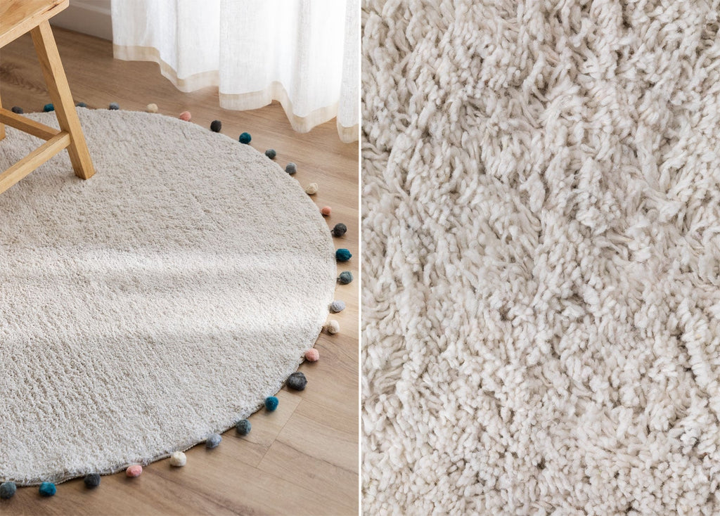 Tapis rond Ø125 cm en coton Cinder Kids - 1