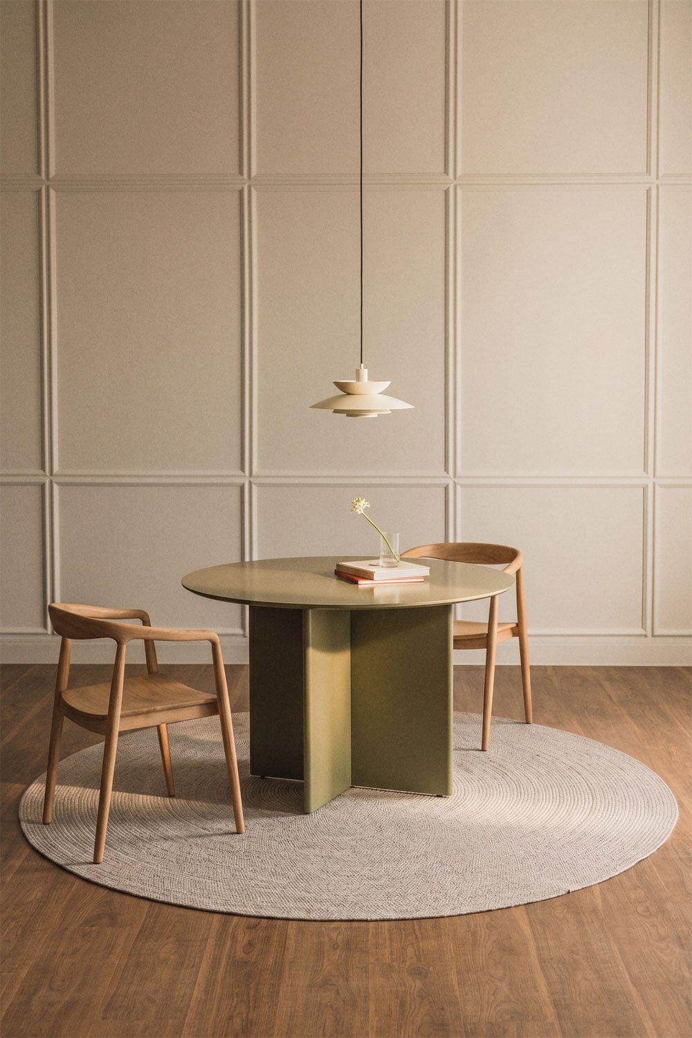 Tapis rond Ø200 cm en polypropylène Lisandra - 4