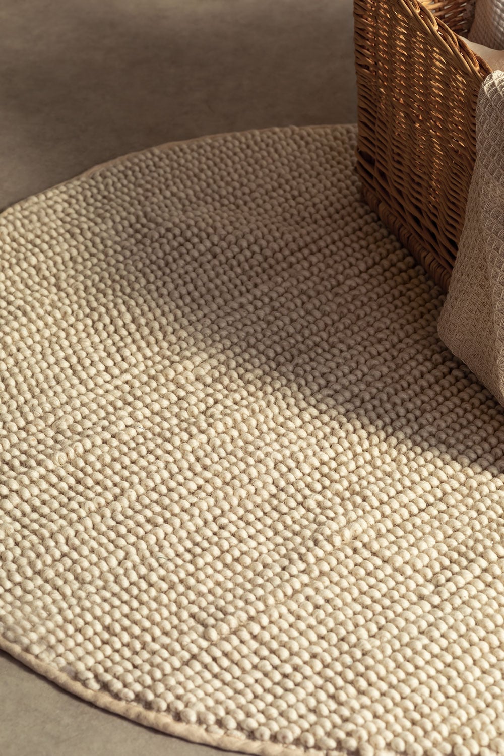 Tapis rond en coton Rambin - 1