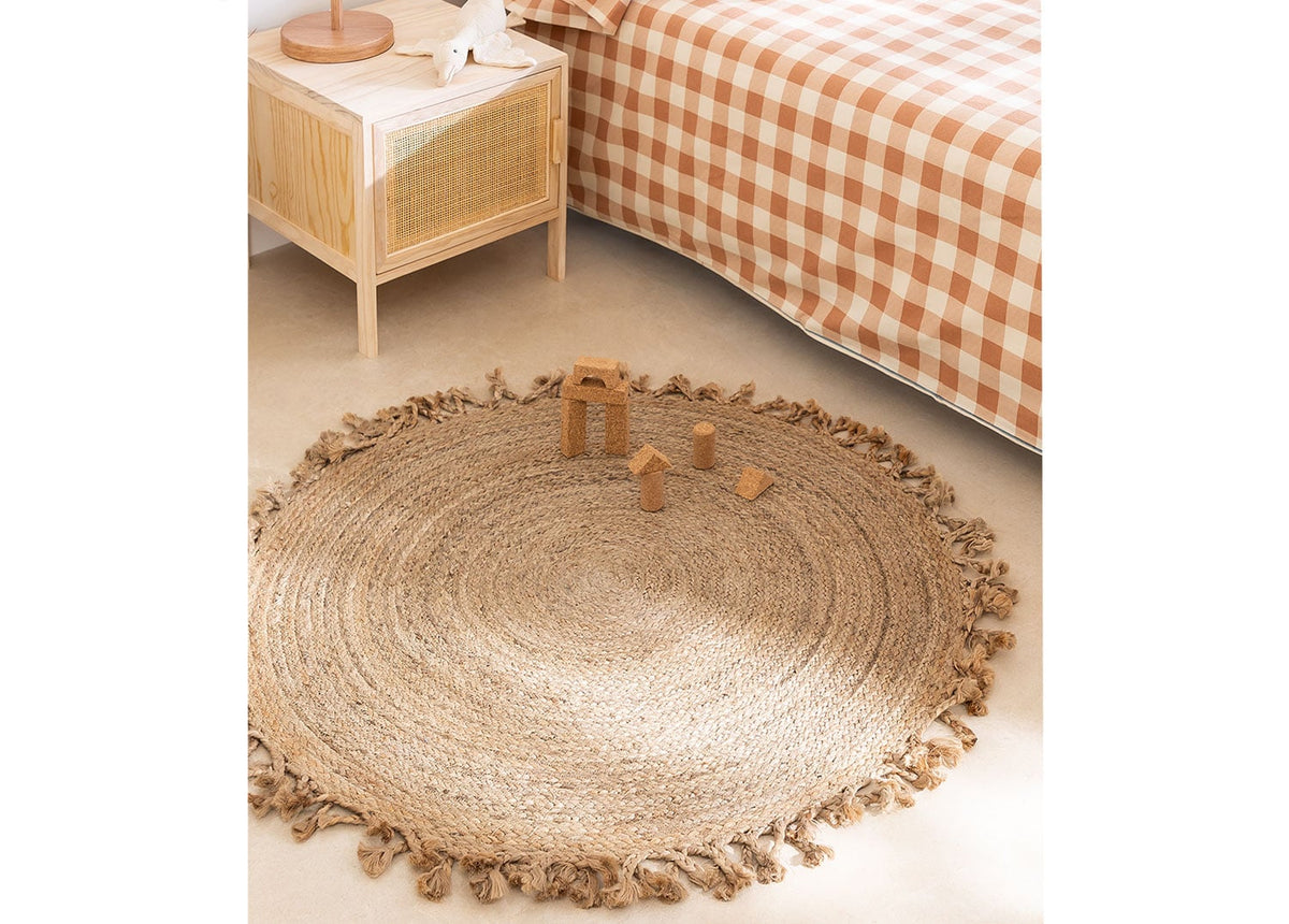 Tapis rond en jute Ondes - 1