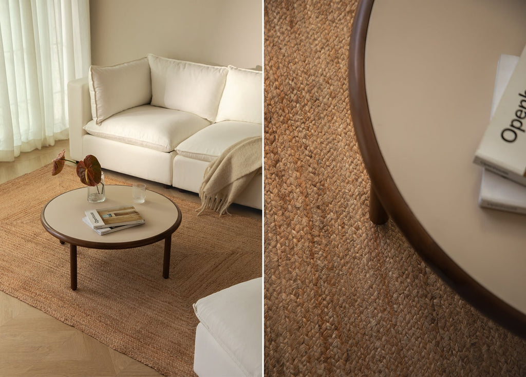 Tapis rectangulaire en jute Tempo - 1