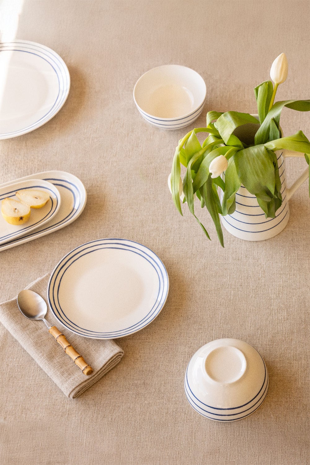 Service de table Isolda 12 pièces en porcelaine tendre - 1